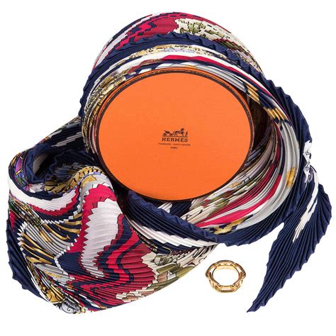 hermes scarf rings|hermes pleated scarf.